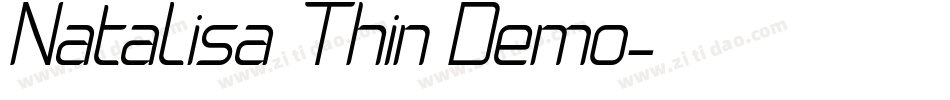Natalisa Thin Demo字体转换
